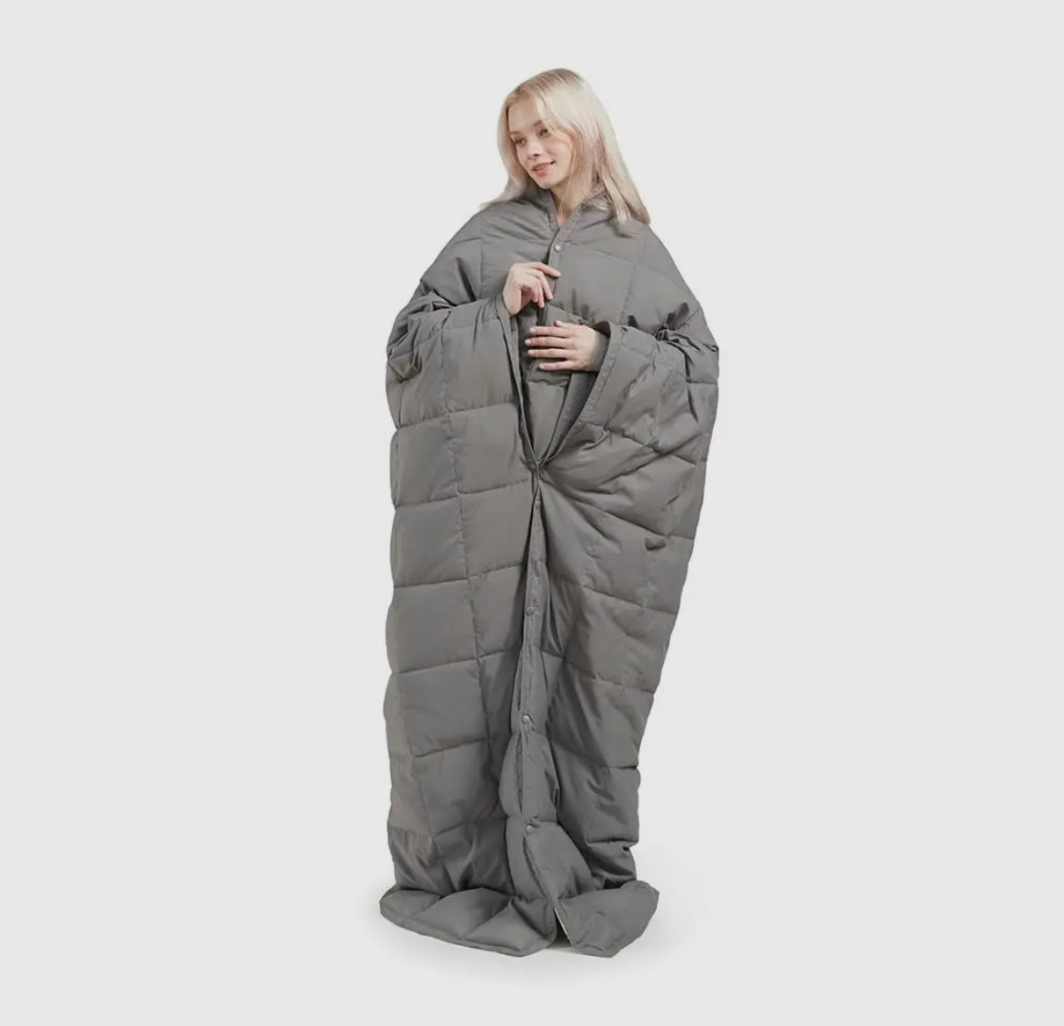 Outdoor Camping Wearable
Blanket Goose Feather & Down,Blue or Grey