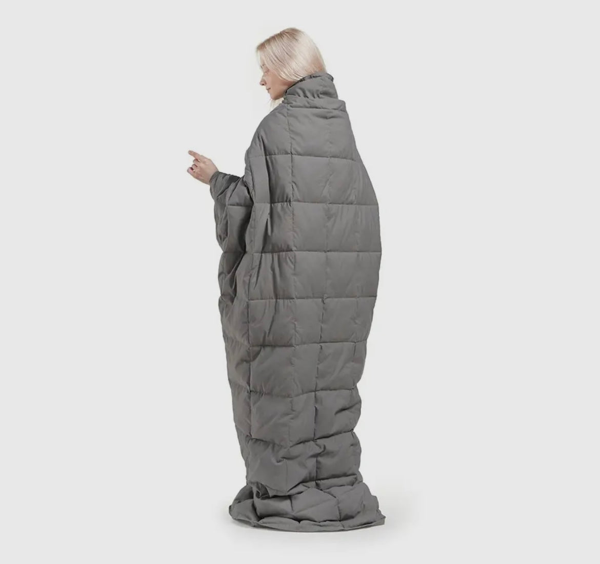 Outdoor Camping Wearable
Blanket Goose Feather & Down,Blue or Grey
