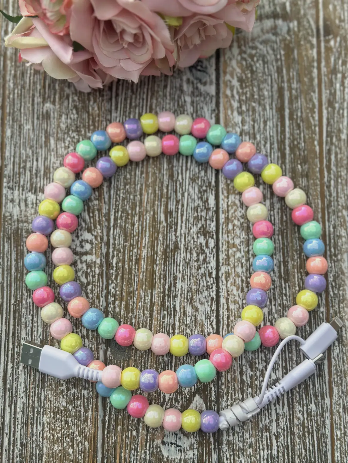 Candy 2 in one I phone chargers (variety of colors)